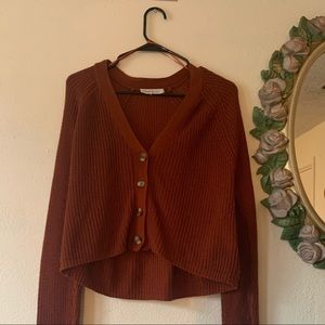 Cloud chaser cardigan orange brown vintage